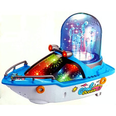 Игрушка скоростной катер MDeal Happy Fountain с 3D-светом, звуком и настоящим 3D-фонтаном